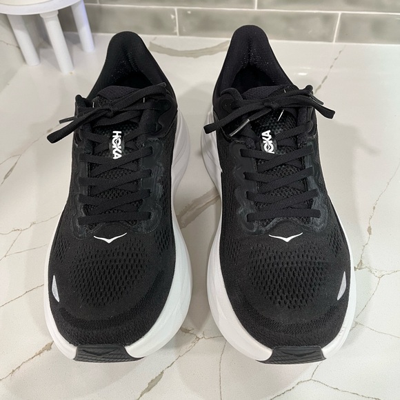 Hoka Bondi 9 Running Shoes. Men’s Size 11D Color Black / White - Picture 5 of 9